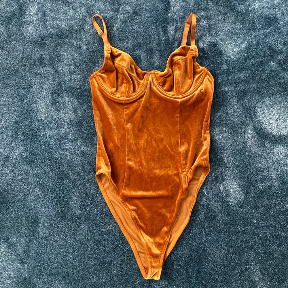 Velvet Copper Bodysuit